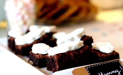 asztali brownies