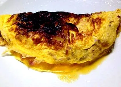 bacon omletă