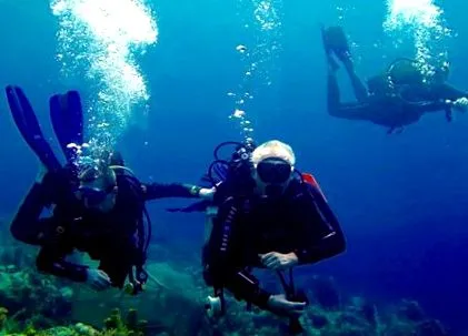 diving