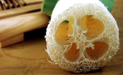 luffa használatával