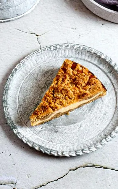 sajttorta dióval