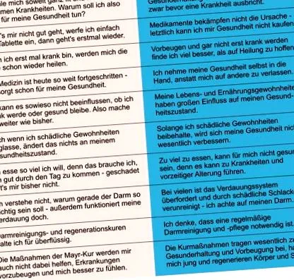 előzetes kúra Mayr étkezési