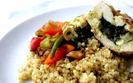 töltött csirkemell mediterrán