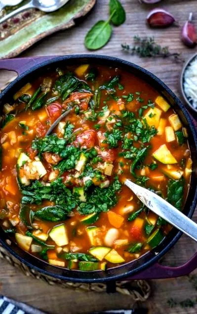 fehérbabbal minestrone