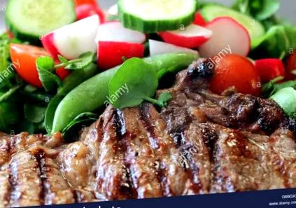 saláta steak