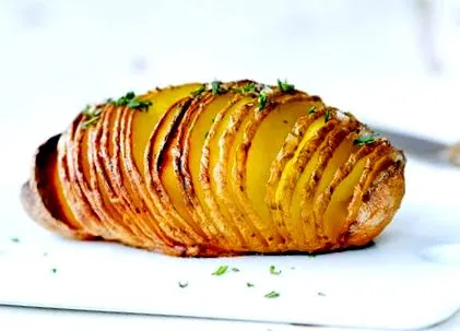 Hasselback burgonyát