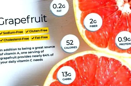 grapefruitban található