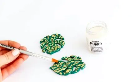 monstera fülbevalók