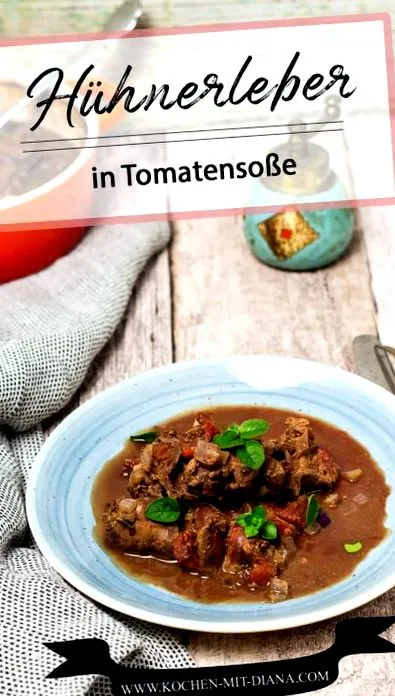 csirkemáj paradicsommártásban