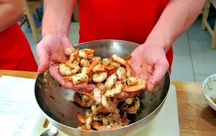 garnélát