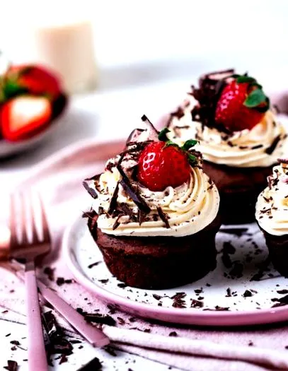 cupcakes căpșuni