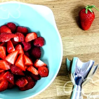 fructe cremă
