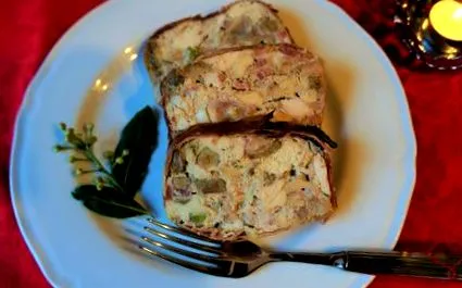 gyöngytyúk-terrine