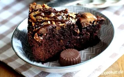 földimogyoróvajas brownie