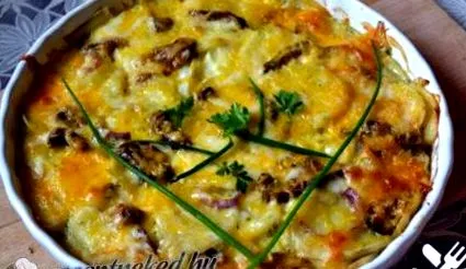 gratin ciuperci