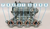 Chevrolet Lacetti Зняття впускного трубопроводу колектора ресивера Шевроле Лачетті зняття