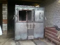 Двохбункерний піролізний котел BLAGO-Т2Т-ВС, з вбудованим теплообмінником blago-т2т-вс