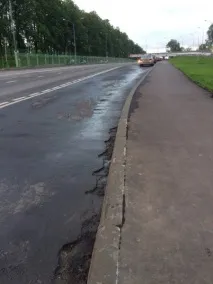 Естакада в Переділкіному побудована з дефектами, Портал Солнцево побудована