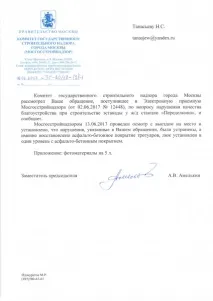 Естакада в Переділкіному побудована з дефектами, Портал Солнцево переділкіному