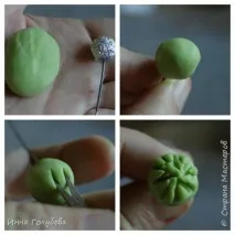 Жоржини з холодної порцеляни порцеляни