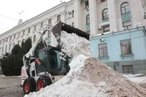 сняг главата