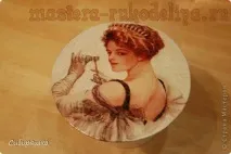 Майстер-клас з декупажу Шкатулка - Незнайомка кришки