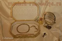 Майстер-клас з декупажу Шкатулка - Незнайомка кришки