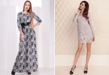 Модна сіра сукня - довга в підлогу і коротка, спортивна і вечірня, в’язана і з мереживом, довга