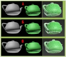Модифікатори в 3d max MultiRes