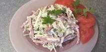 М’ясний салат рецепт класичний з яловичиною, ковбасою, свининою та грибами (фото та відео) рецепт