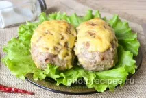 М’ясні зрази з сиром. ясні