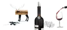 O selecție de accesorii neobișnuite pentru vin de designer