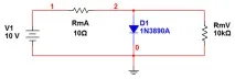 Побудова ПФГ у програмі MathCAD діода