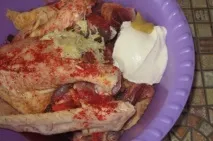 Рецепт Качка запечена з картоплею в покроковому горщику з фотографіями. картоплею