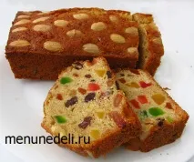 Рецепт різдвяного кексу початком