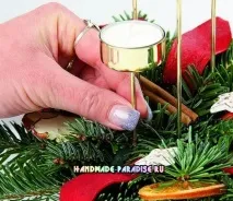 Різдвянийвінок - свічник своїми руками руками
