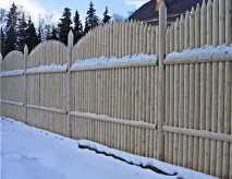 Будуємо паркан із колоди частокіл на фото колья, відео інструкція частокіл