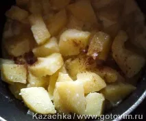 Теплий картопляний салат із молоком салат
