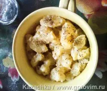 Теплий картопляний салат із молоком салат
