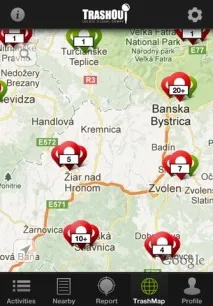 TrashOut» - інтерактивна карта несанкціонованих звалищ звалищ