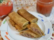 Млинці з курячою печінкою печінкою