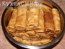 Млинці з курячою печінкою млинці