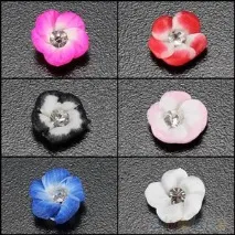 Декор для нігтів Ebay 3D Ceramic Flowers Rhinestones Nail Art Decor Design DIY Accessories ceramic