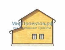 Будинок з прибудовою у два поверхи 8х6 м прибудовою