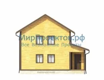 Будинок з прибудовою у два поверхи 8х6 м будинок