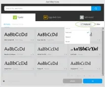 Використання Typekit та інших веб-шрифтів у Adobe Muse typekit