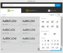 Використання Typekit та інших веб-шрифтів у Adobe Muse інших