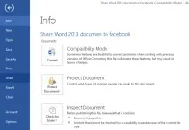 Як поділитися документами у Facebook за допомогою Word 2013 word