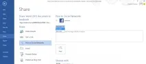 Як поділитися документами у Facebook за допомогою Word 2013 допомогою