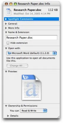 Як приховати або показати розширення файлів у ОС Mac показати